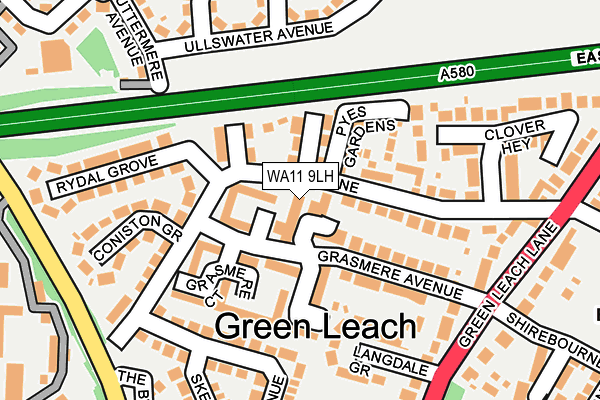 WA11 9LH map - OS OpenMap – Local (Ordnance Survey) WA11 9LH map - OS OpenMap – Local (Ordnance Survey)