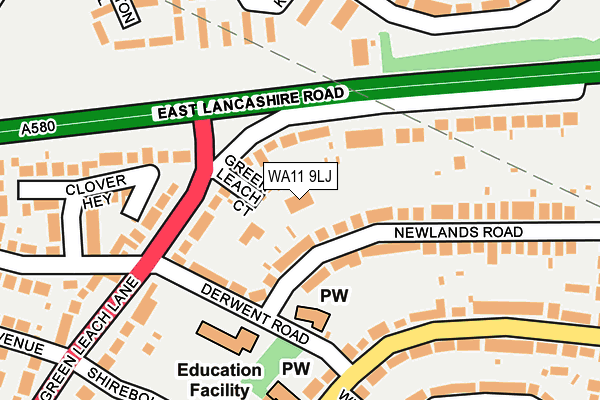 WA11 9LJ map - OS OpenMap – Local (Ordnance Survey) WA11 9LJ map - OS OpenMap – Local (Ordnance Survey)