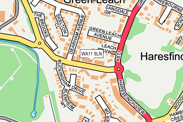 WA11 9LN map - OS OpenMap – Local (Ordnance Survey) WA11 9LN map - OS OpenMap – Local (Ordnance Survey)