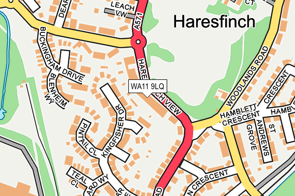 WA11 9LQ map - OS OpenMap – Local (Ordnance Survey) WA11 9LQ map - OS OpenMap – Local (Ordnance Survey)