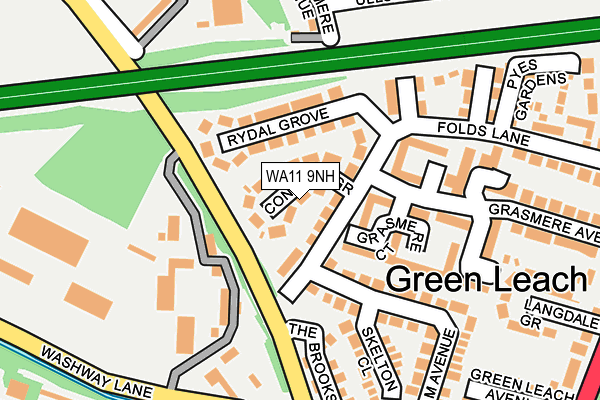 WA11 9NH map - OS OpenMap – Local (Ordnance Survey) WA11 9NH map - OS OpenMap – Local (Ordnance Survey)