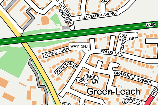 WA11 9NJ map - OS OpenMap – Local (Ordnance Survey) WA11 9NJ map - OS OpenMap – Local (Ordnance Survey)