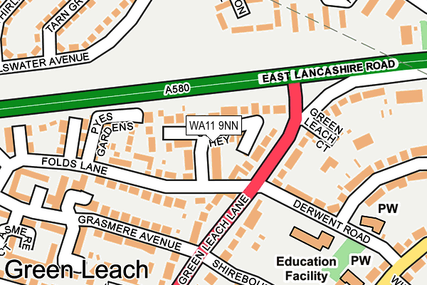 WA11 9NN map - OS OpenMap – Local (Ordnance Survey) WA11 9NN map - OS OpenMap – Local (Ordnance Survey)