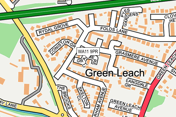 WA11 9PR map - OS OpenMap – Local (Ordnance Survey) WA11 9PR map - OS OpenMap – Local (Ordnance Survey)