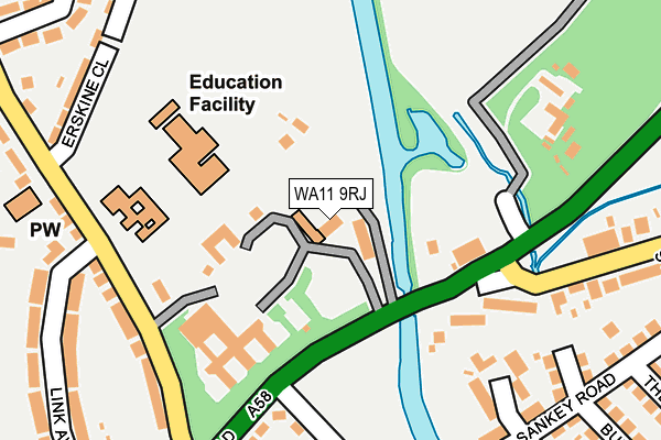 WA11 9RJ map - OS OpenMap – Local (Ordnance Survey) WA11 9RJ map - OS OpenMap – Local (Ordnance Survey)