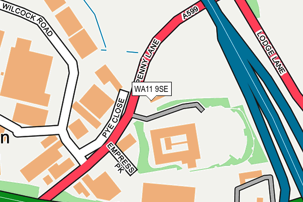 WA11 9SE map - OS OpenMap – Local (Ordnance Survey) WA11 9SE map - OS OpenMap – Local (Ordnance Survey)