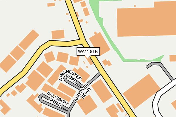 WA11 9TB map - OS OpenMap – Local (Ordnance Survey) WA11 9TB map - OS OpenMap – Local (Ordnance Survey)