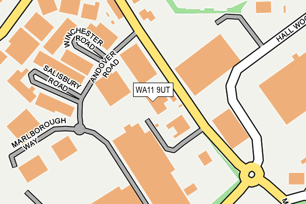 WA11 9UT map - OS OpenMap – Local (Ordnance Survey) WA11 9UT map - OS OpenMap – Local (Ordnance Survey)
