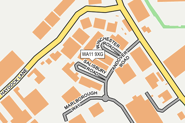 WA11 9XG map - OS OpenMap – Local (Ordnance Survey) WA11 9XG map - OS OpenMap – Local (Ordnance Survey)