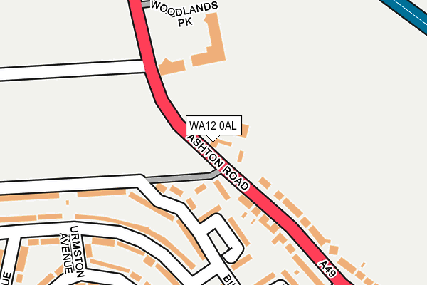 WA12 0AL map - OS OpenMap – Local (Ordnance Survey) WA12 0AL map - OS OpenMap – Local (Ordnance Survey)