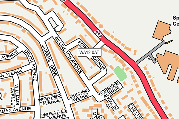 WA12 0AT map - OS OpenMap – Local (Ordnance Survey) WA12 0AT map - OS OpenMap – Local (Ordnance Survey)
