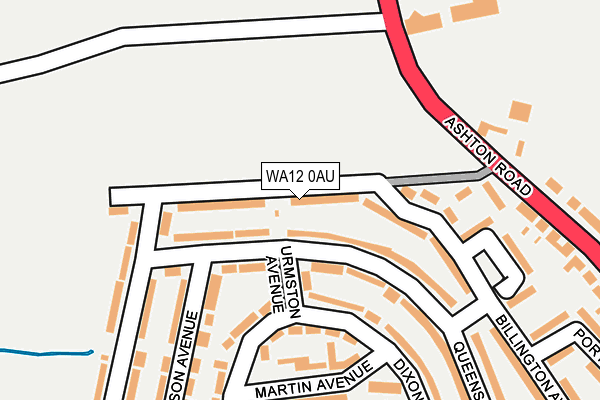 WA12 0AU map - OS OpenMap – Local (Ordnance Survey) WA12 0AU map - OS OpenMap – Local (Ordnance Survey)