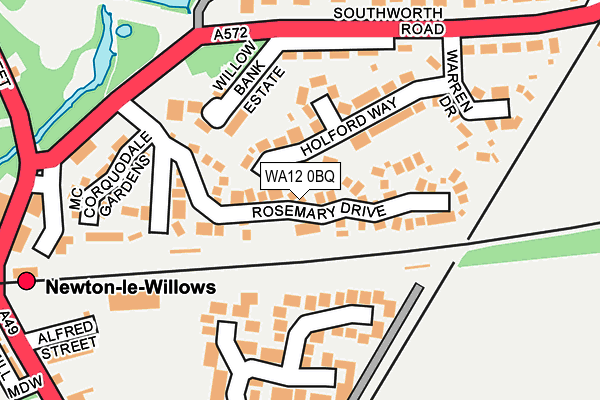 WA12 0BQ map - OS OpenMap – Local (Ordnance Survey) WA12 0BQ map - OS OpenMap – Local (Ordnance Survey)