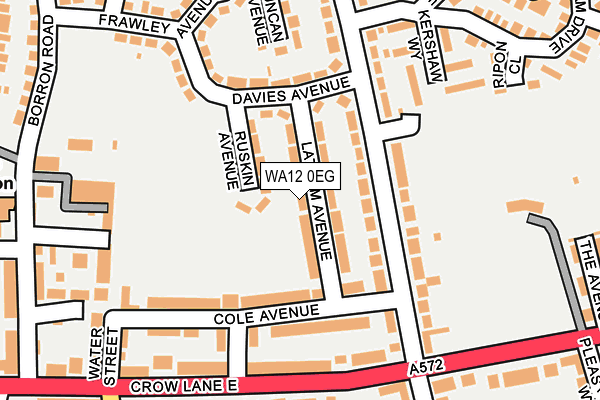 WA12 0EG map - OS OpenMap – Local (Ordnance Survey) WA12 0EG map - OS OpenMap – Local (Ordnance Survey)