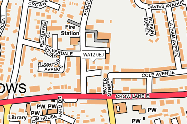 WA12 0EJ map - OS OpenMap – Local (Ordnance Survey) WA12 0EJ map - OS OpenMap – Local (Ordnance Survey)