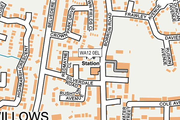WA12 0EL map - OS OpenMap – Local (Ordnance Survey) WA12 0EL map - OS OpenMap – Local (Ordnance Survey)