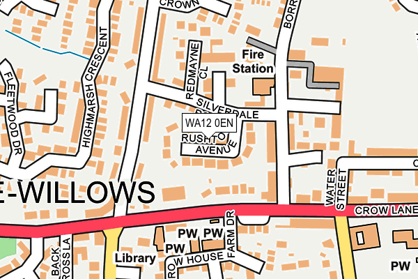 WA12 0EN map - OS OpenMap – Local (Ordnance Survey) WA12 0EN map - OS OpenMap – Local (Ordnance Survey)