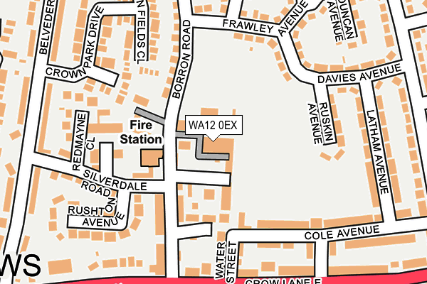 WA12 0EX map - OS OpenMap – Local (Ordnance Survey) WA12 0EX map - OS OpenMap – Local (Ordnance Survey)