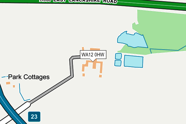 WA12 0HW map - OS OpenMap – Local (Ordnance Survey) WA12 0HW map - OS OpenMap – Local (Ordnance Survey)