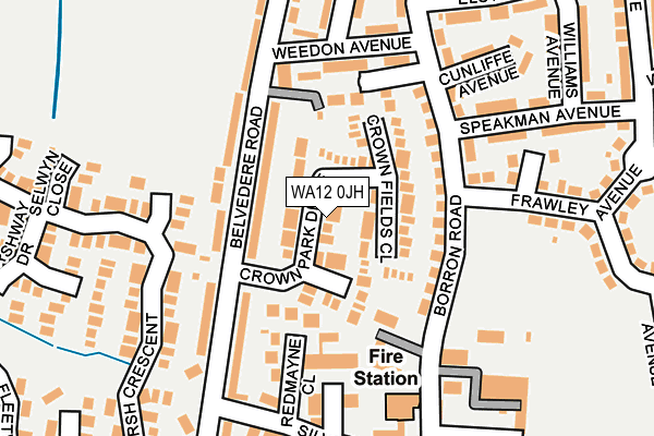 WA12 0JH map - OS OpenMap – Local (Ordnance Survey) WA12 0JH map - OS OpenMap – Local (Ordnance Survey)