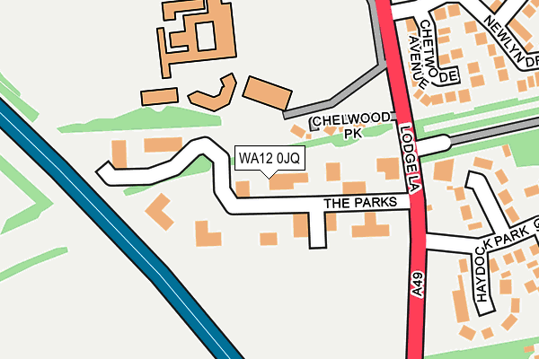 WA12 0JQ map - OS OpenMap – Local (Ordnance Survey) WA12 0JQ map - OS OpenMap – Local (Ordnance Survey)