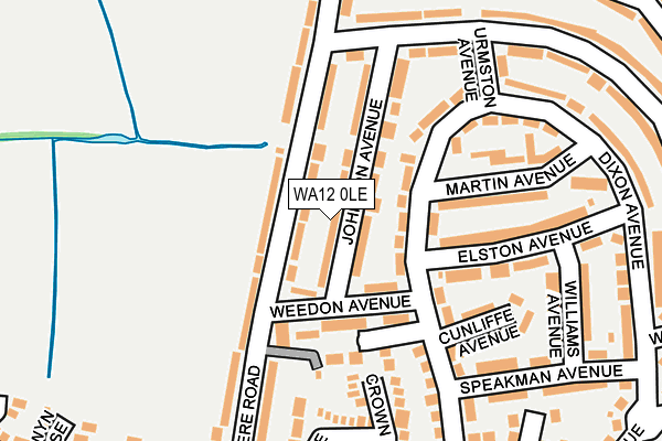 WA12 0LE map - OS OpenMap – Local (Ordnance Survey) WA12 0LE map - OS OpenMap – Local (Ordnance Survey)