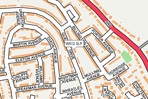 WA12 0LP map - OS OpenMap – Local (Ordnance Survey) WA12 0LP map - OS OpenMap – Local (Ordnance Survey)