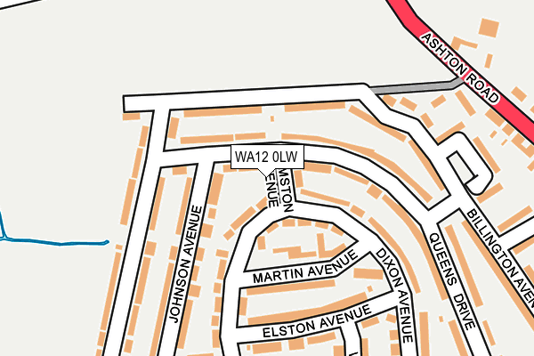 WA12 0LW map - OS OpenMap – Local (Ordnance Survey) WA12 0LW map - OS OpenMap – Local (Ordnance Survey)