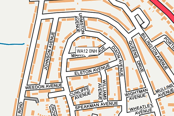 WA12 0NH map - OS OpenMap – Local (Ordnance Survey) WA12 0NH map - OS OpenMap – Local (Ordnance Survey)