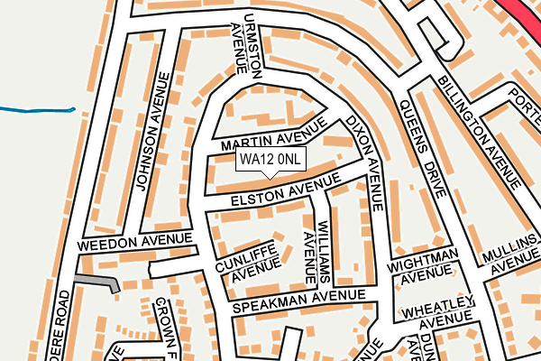 WA12 0NL map - OS OpenMap – Local (Ordnance Survey) WA12 0NL map - OS OpenMap – Local (Ordnance Survey)