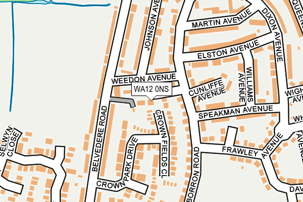 WA12 0NS map - OS OpenMap – Local (Ordnance Survey) WA12 0NS map - OS OpenMap – Local (Ordnance Survey)