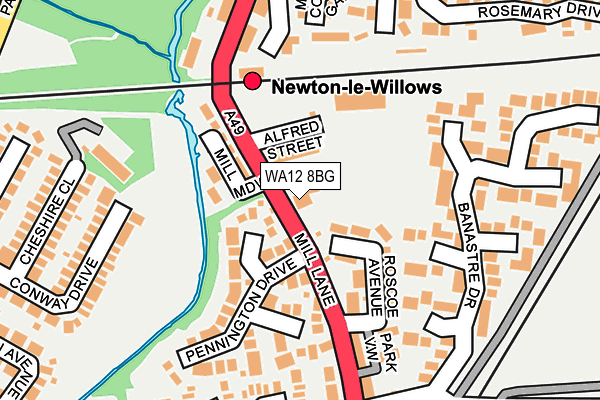 WA12 8BG map - OS OpenMap – Local (Ordnance Survey) WA12 8BG map - OS OpenMap – Local (Ordnance Survey)