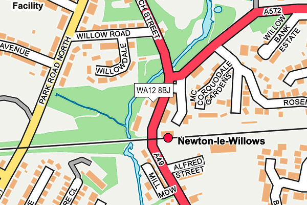 WA12 8BJ map - OS OpenMap – Local (Ordnance Survey) WA12 8BJ map - OS OpenMap – Local (Ordnance Survey)