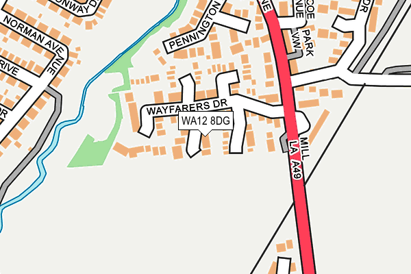 WA12 8DG map - OS OpenMap – Local (Ordnance Survey) WA12 8DG map - OS OpenMap – Local (Ordnance Survey)
