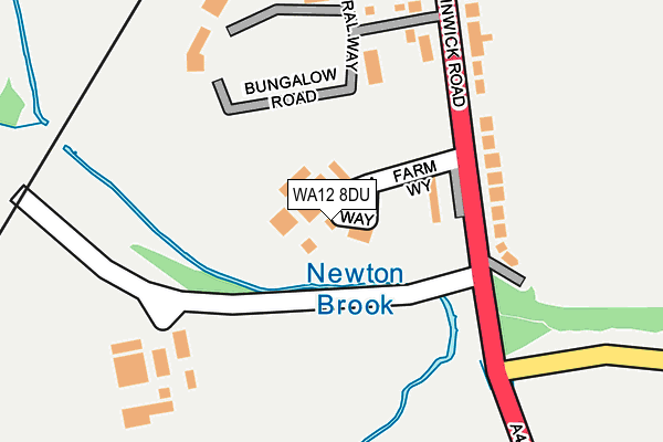 WA12 8DU map - OS OpenMap – Local (Ordnance Survey) WA12 8DU map - OS OpenMap – Local (Ordnance Survey)