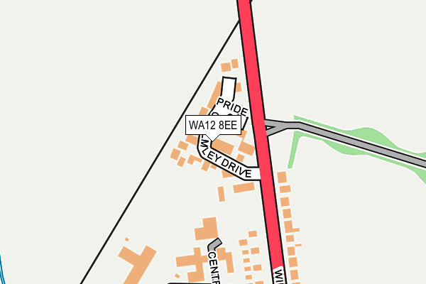 WA12 8EE map - OS OpenMap – Local (Ordnance Survey) WA12 8EE map - OS OpenMap – Local (Ordnance Survey)