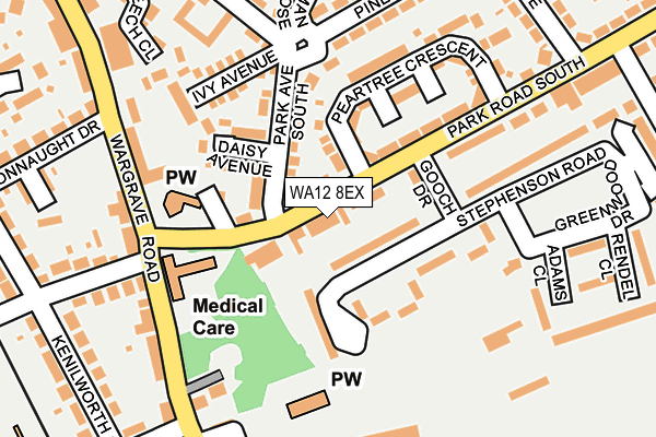 WA12 8EX map - OS OpenMap – Local (Ordnance Survey) WA12 8EX map - OS OpenMap – Local (Ordnance Survey)