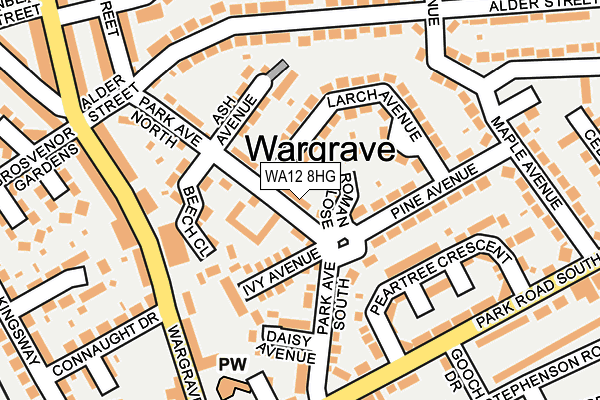 WA12 8HG map - OS OpenMap – Local (Ordnance Survey) WA12 8HG map - OS OpenMap – Local (Ordnance Survey)