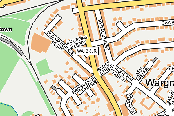 WA12 8JR map - OS OpenMap – Local (Ordnance Survey) WA12 8JR map - OS OpenMap – Local (Ordnance Survey)