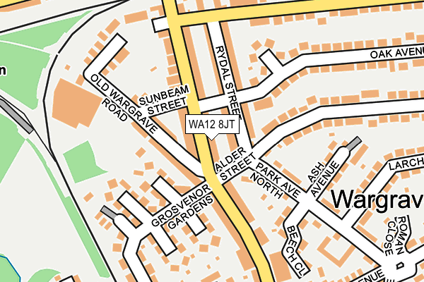 WA12 8JT map - OS OpenMap – Local (Ordnance Survey) WA12 8JT map - OS OpenMap – Local (Ordnance Survey)