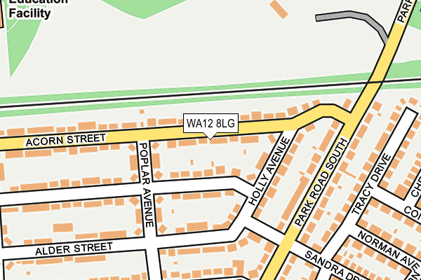 WA12 8LG map - OS OpenMap – Local (Ordnance Survey) WA12 8LG map - OS OpenMap – Local (Ordnance Survey)