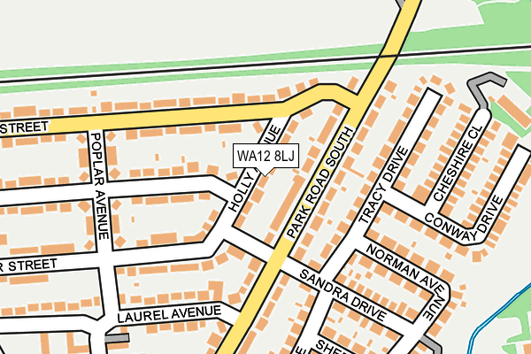 WA12 8LJ map - OS OpenMap – Local (Ordnance Survey) WA12 8LJ map - OS OpenMap – Local (Ordnance Survey)