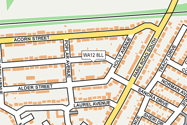 WA12 8LL map - OS OpenMap – Local (Ordnance Survey) WA12 8LL map - OS OpenMap – Local (Ordnance Survey)
