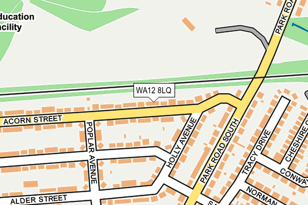 WA12 8LQ map - OS OpenMap – Local (Ordnance Survey) WA12 8LQ map - OS OpenMap – Local (Ordnance Survey)