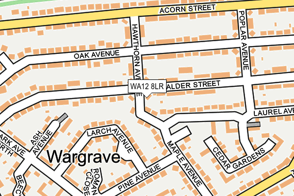 WA12 8LR map - OS OpenMap – Local (Ordnance Survey) WA12 8LR map - OS OpenMap – Local (Ordnance Survey)