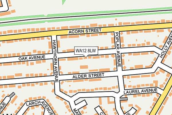 WA12 8LW map - OS OpenMap – Local (Ordnance Survey) WA12 8LW map - OS OpenMap – Local (Ordnance Survey)