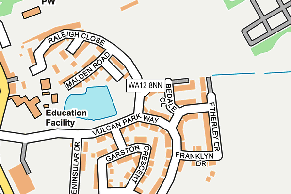 WA12 8NN map - OS OpenMap – Local (Ordnance Survey) WA12 8NN map - OS OpenMap – Local (Ordnance Survey)