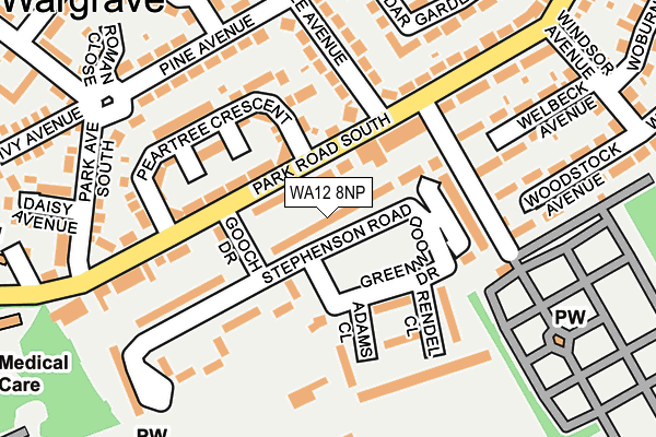 WA12 8NP map - OS OpenMap – Local (Ordnance Survey) WA12 8NP map - OS OpenMap – Local (Ordnance Survey)