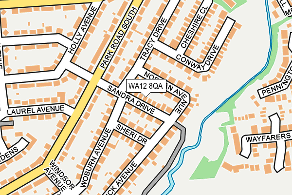 WA12 8QA map - OS OpenMap – Local (Ordnance Survey) WA12 8QA map - OS OpenMap – Local (Ordnance Survey)