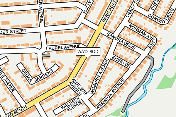 WA12 8QD map - OS OpenMap – Local (Ordnance Survey) WA12 8QD map - OS OpenMap – Local (Ordnance Survey)